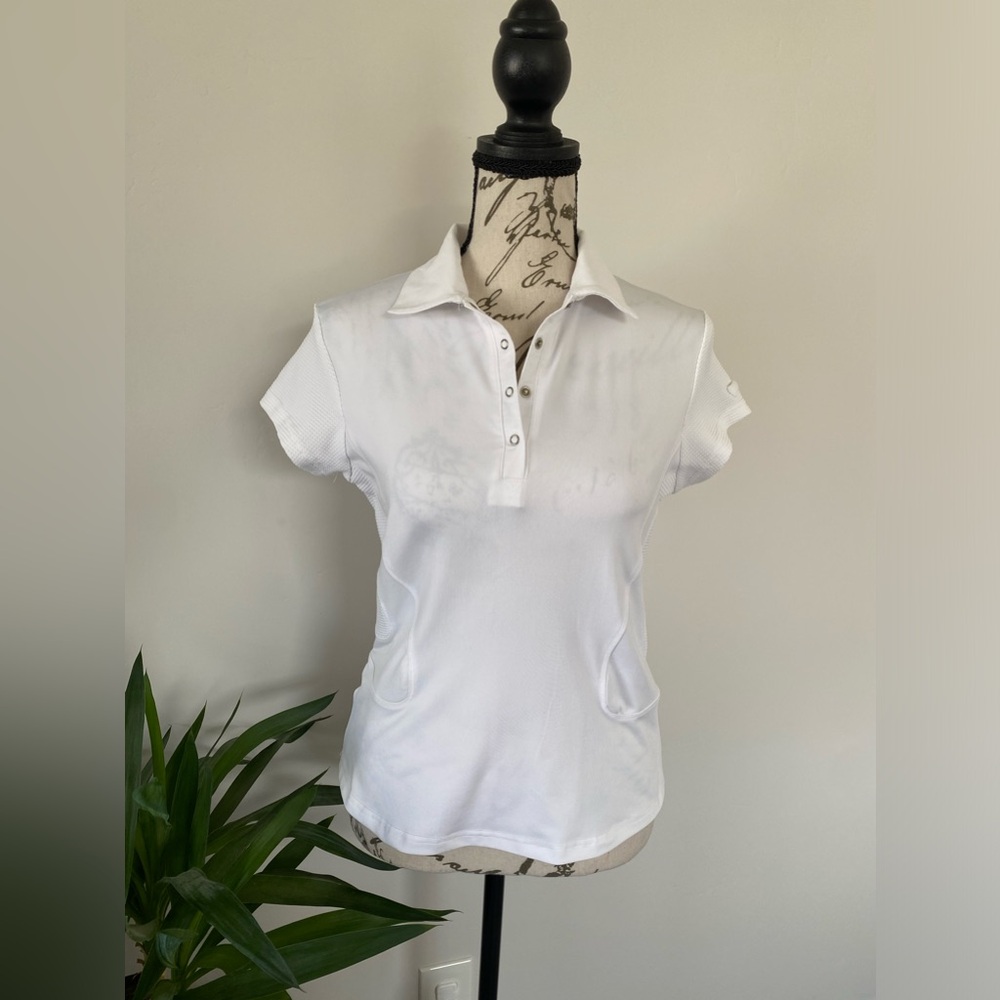 White Golf Top by Swing